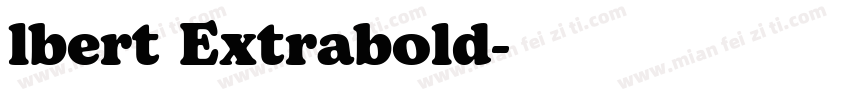lbert Extrabold字体转换